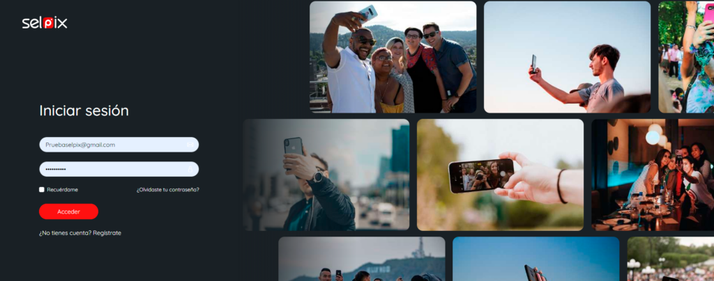 Inicio de sesión en Selpix